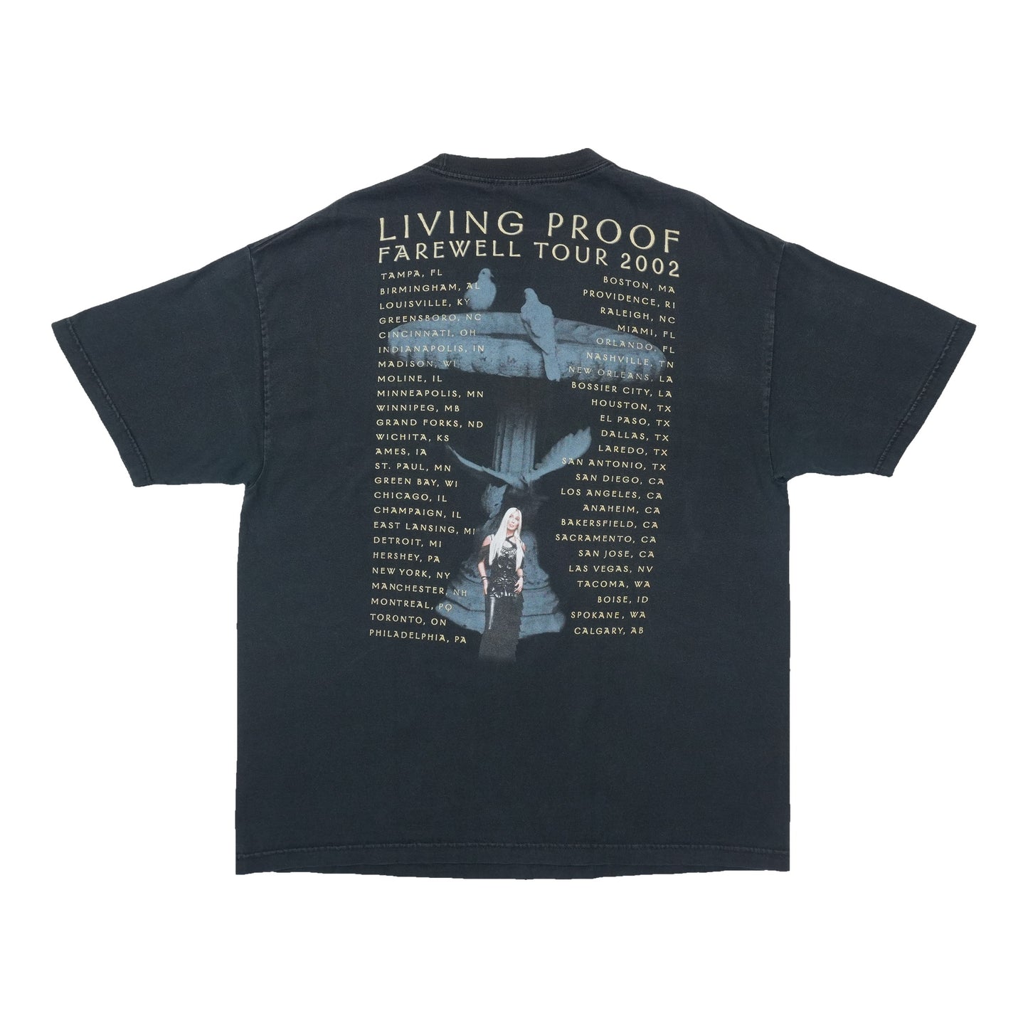 2002 Cher Living Proof Farewell Tour Shirt