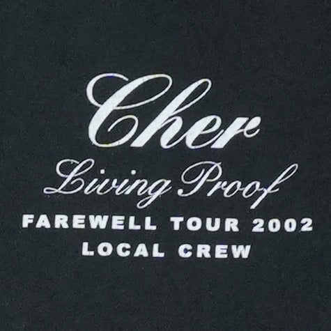 2002 Cher Living Proof Farewell Tour Shirt