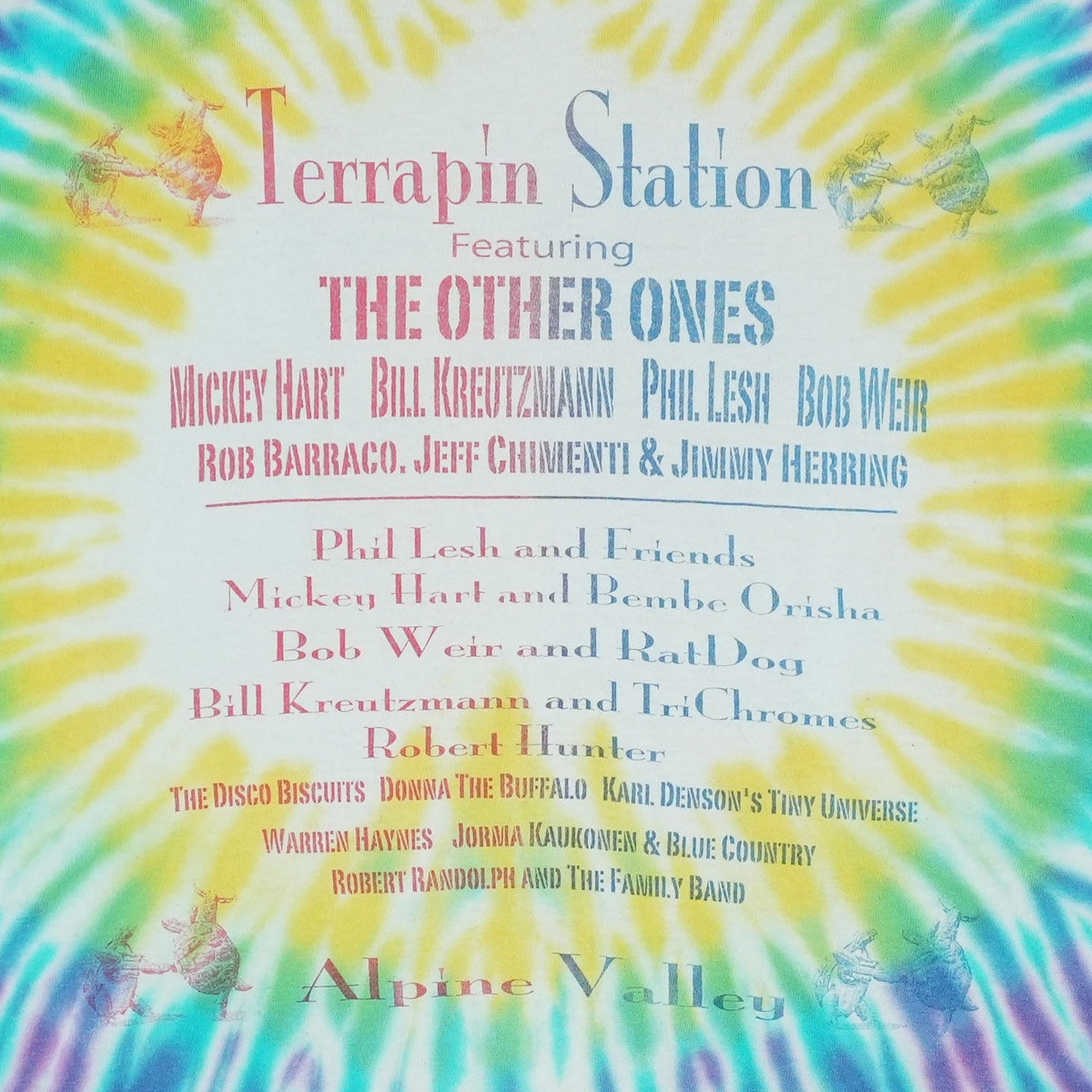 2002 Grateful Dead Family Reunion Alpine Valley Tie Dye Shirt