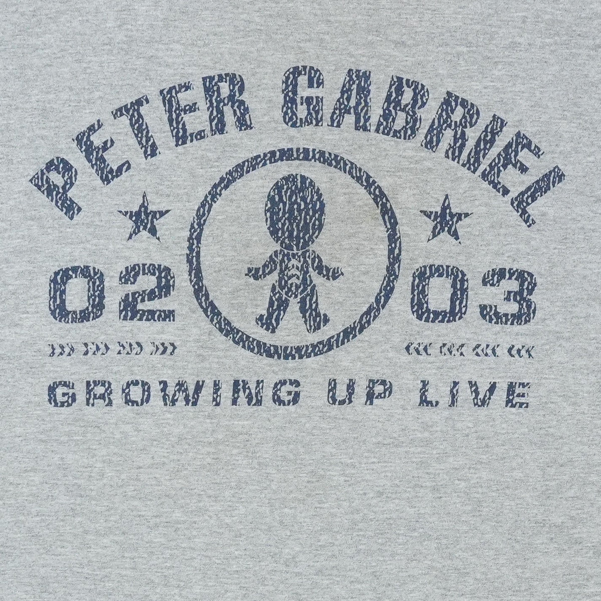 2002 Peter Gabriel Growing Up Live Tour Shirt