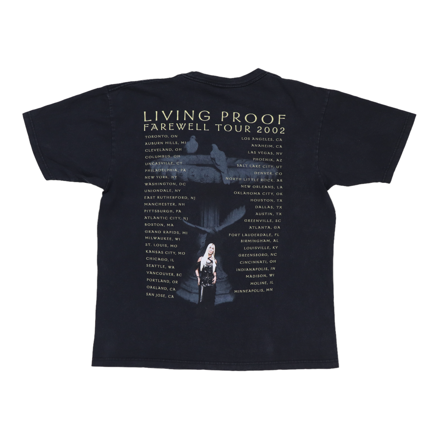 2002 Cher Living Proof Tour Shirt
