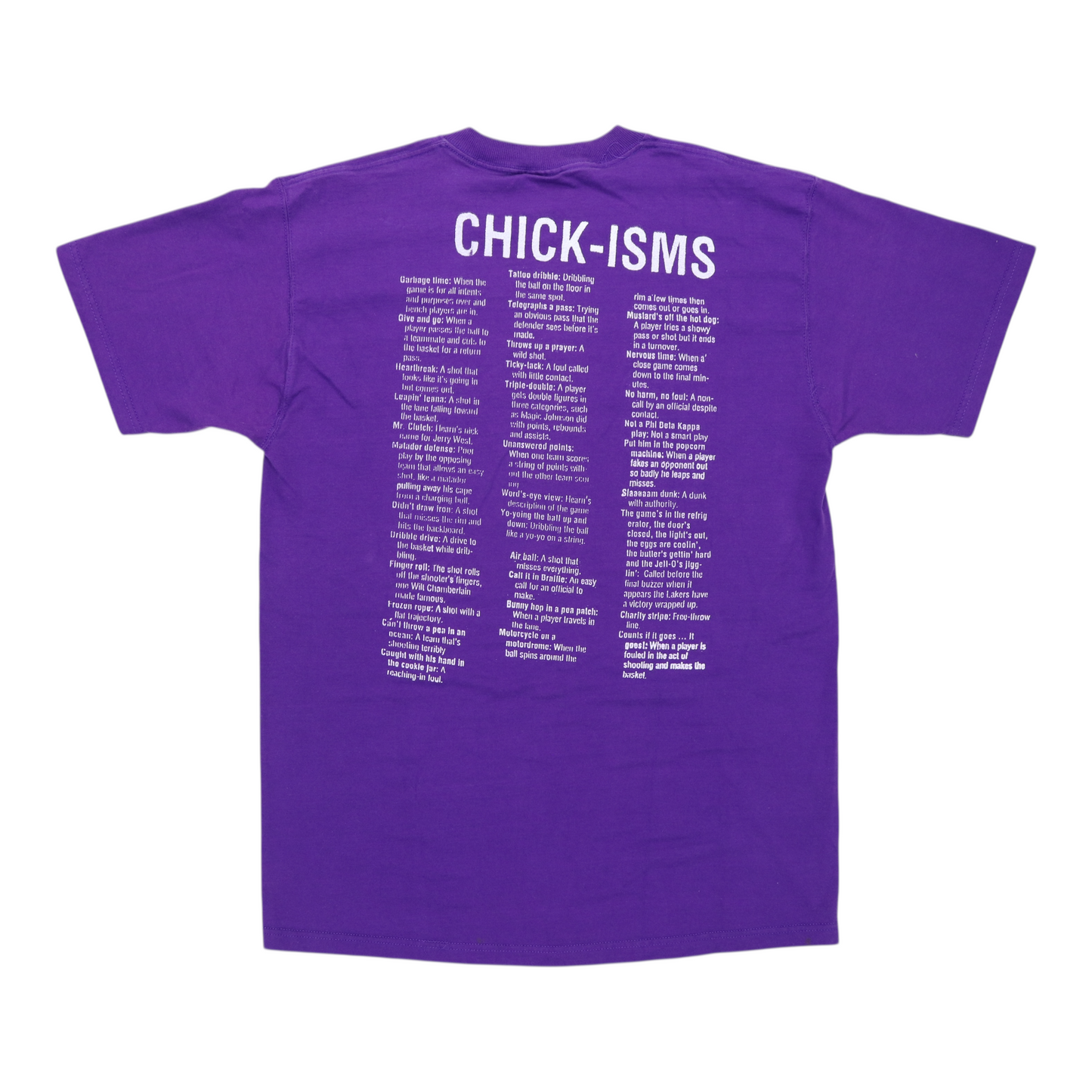 2002 Chick Hearn Voice of the Lakers Shirt