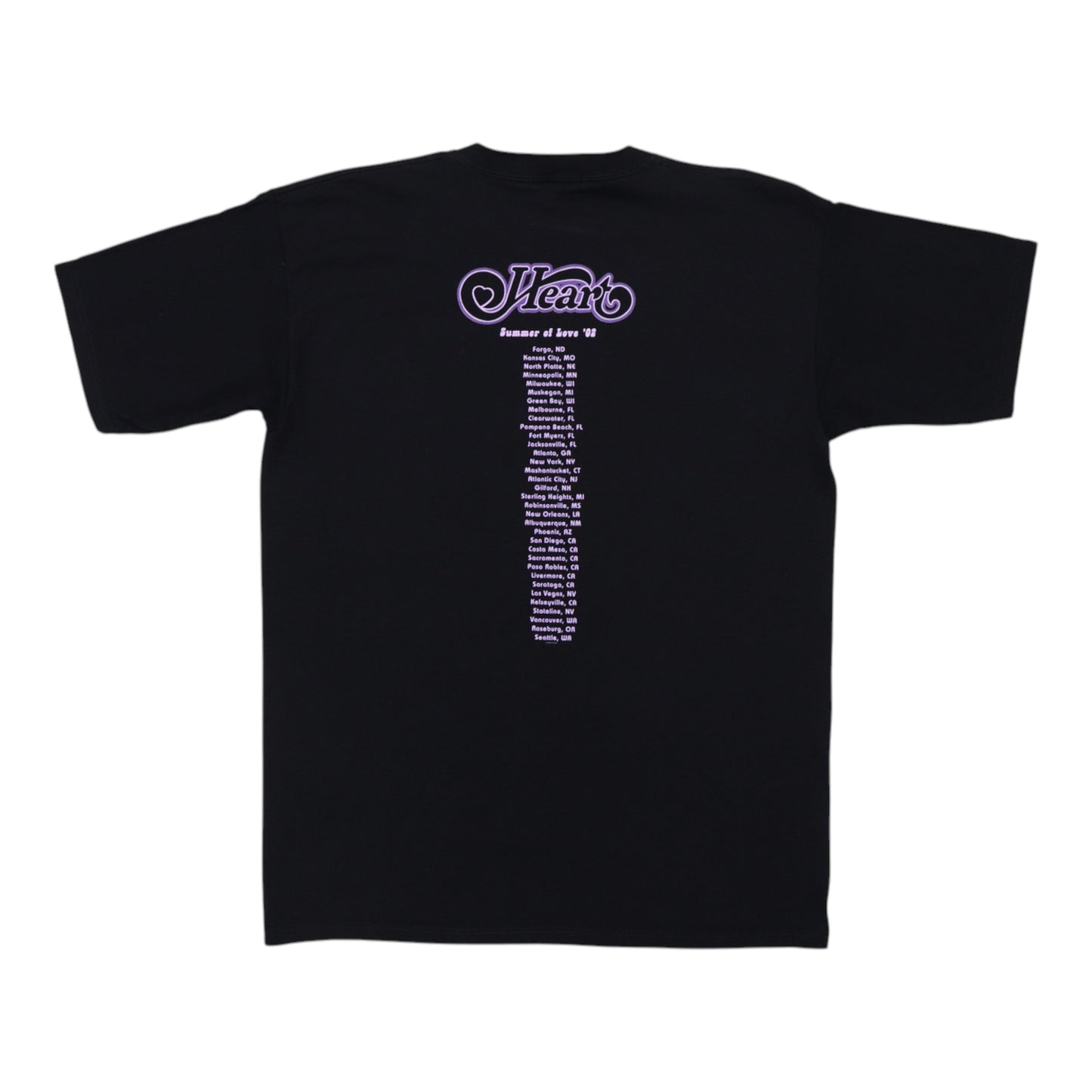 2002 Heart Summer Of Love Tour Shirt