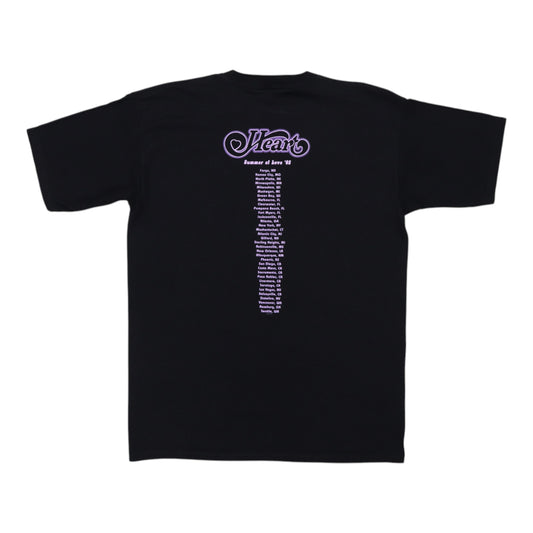2002 Heart Summer Of Love Tour Shirt Back
