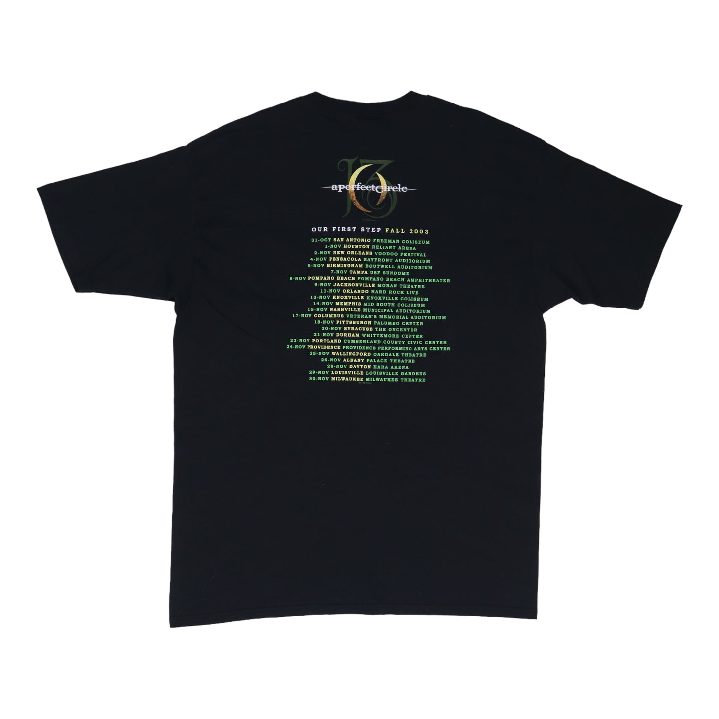 2003 A Perfect Circle Tour Shirt