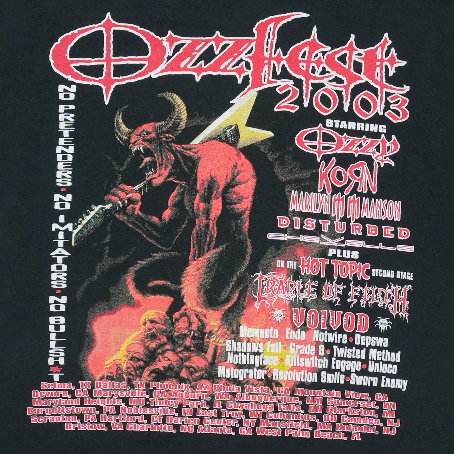 2003 Ozzfest Tour Shirt