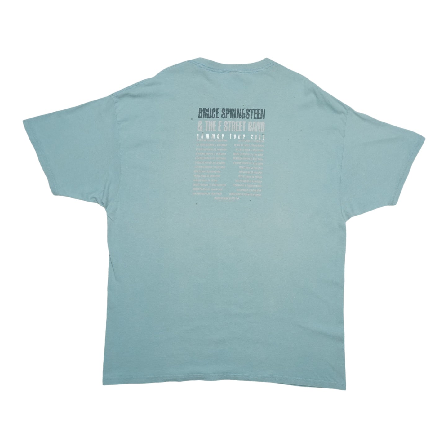 2003 Bruce Springsteen E Street Band Tour Shirt Back