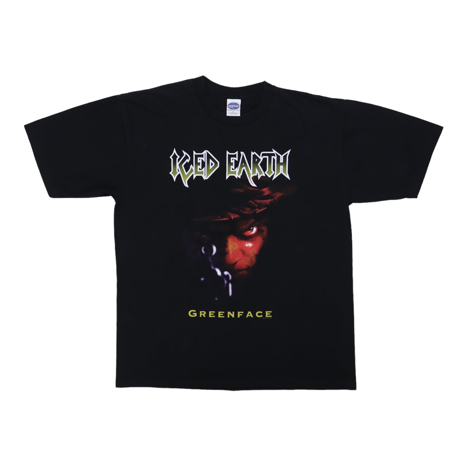 2004 Iced Earth Greenface Shirt | Authentic Vintage Tee – WyCo Vintage