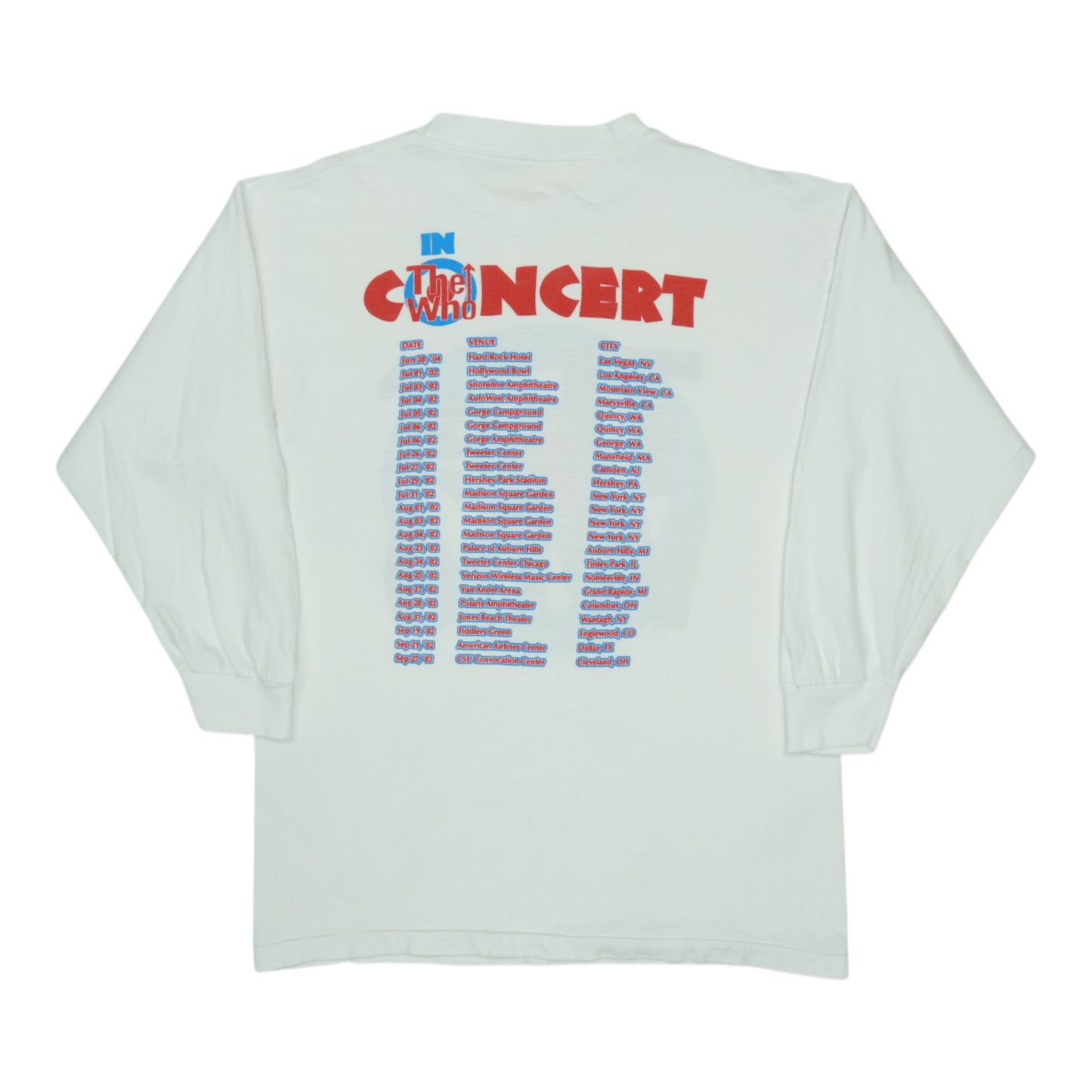 2004 The Who Tour Long Sleeve Shirt