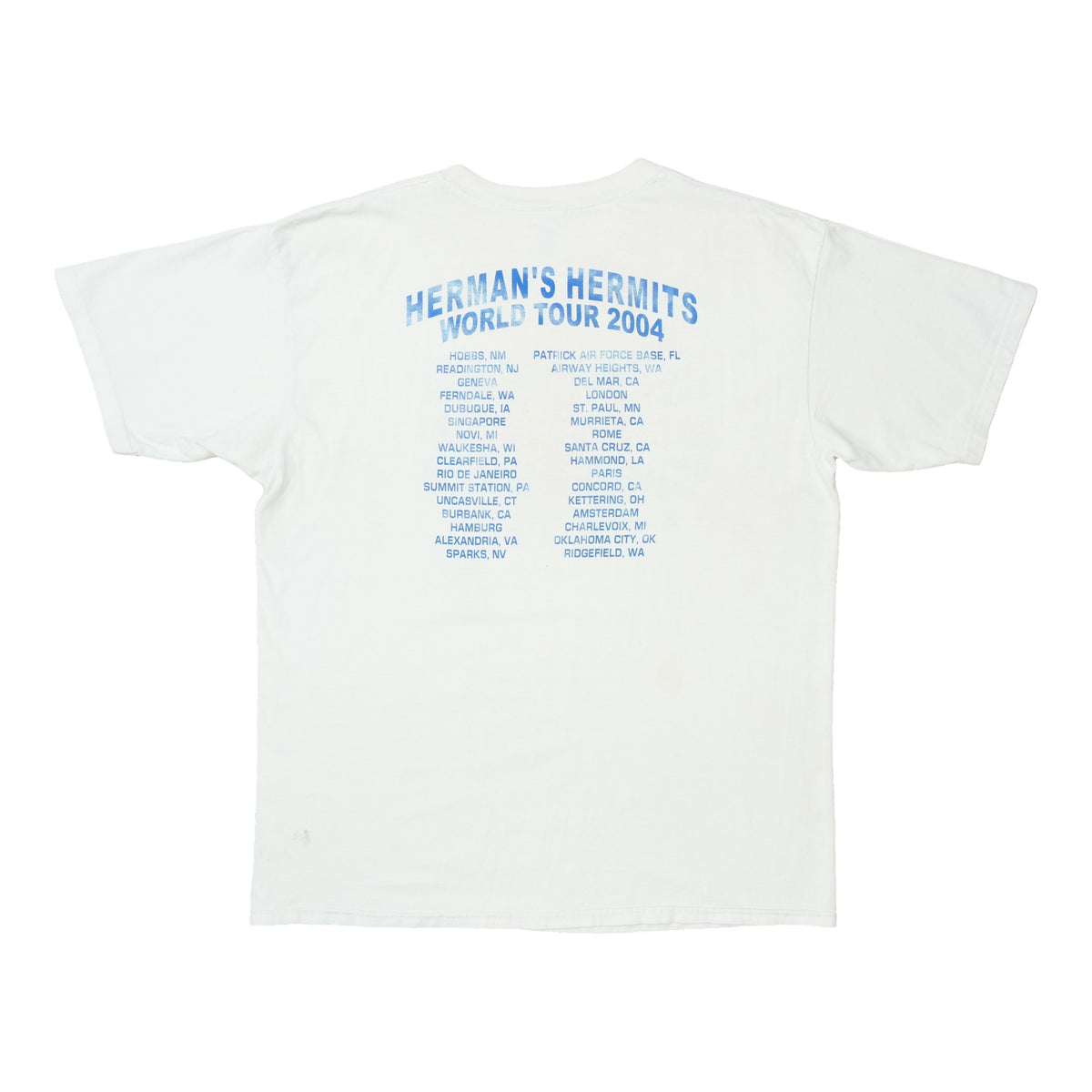 2004 Hermans Hermits Starring Peter Noone World Tour Shirt