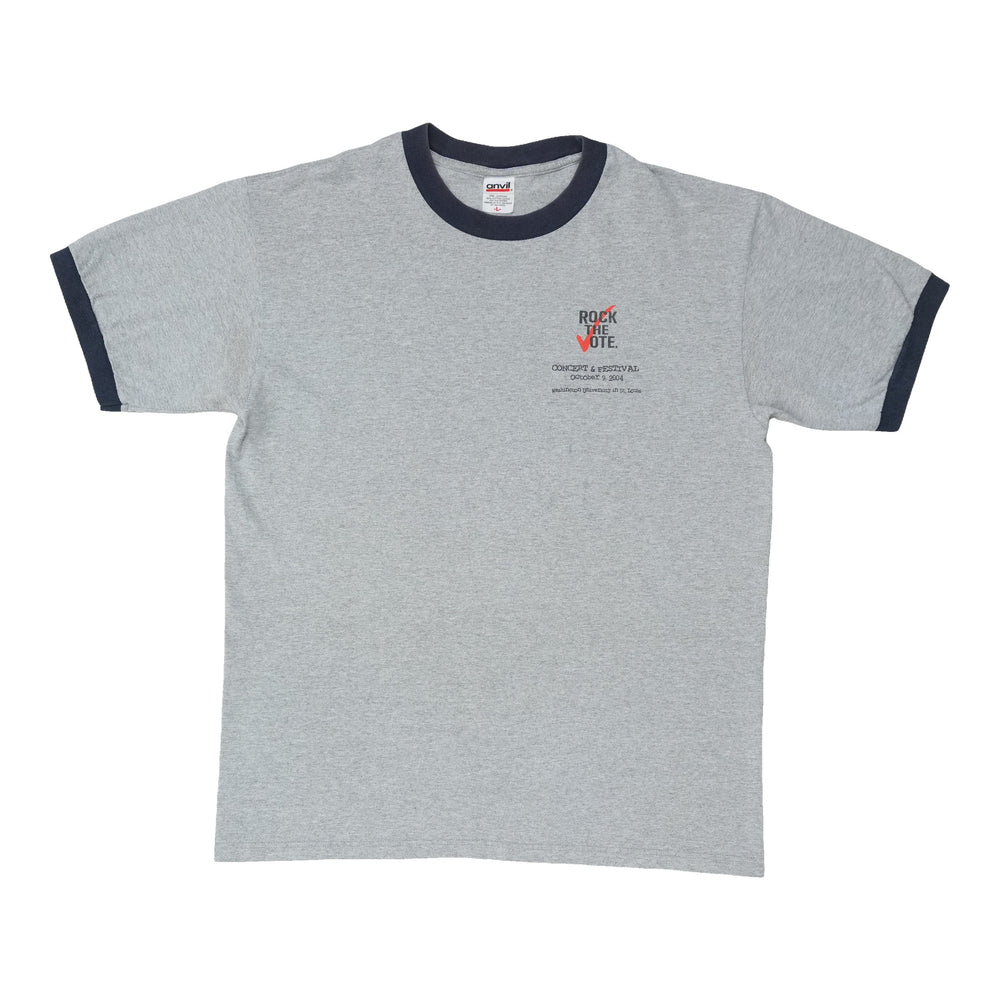 2004 Rock The Vote Washington University Ringer Shirt