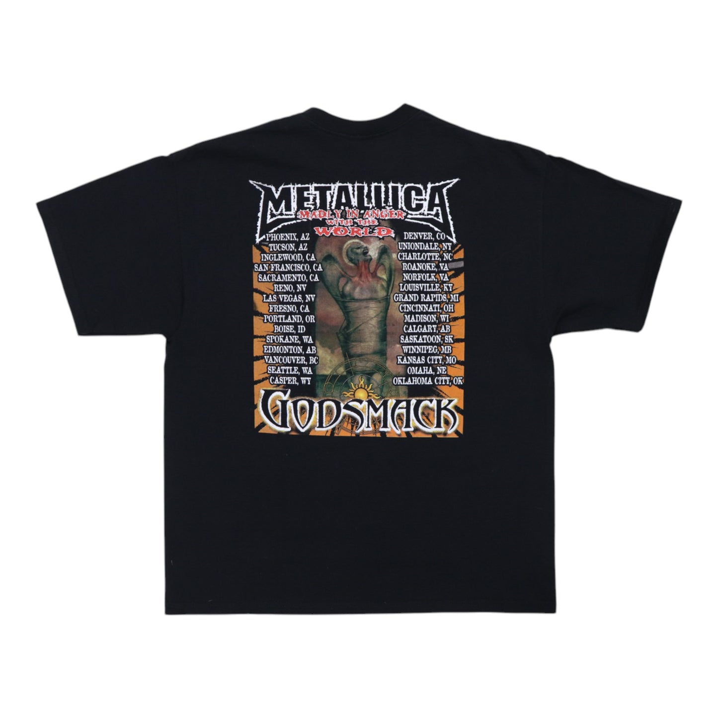 2004 Metallica Madly In Anger With The World Tour Shirt