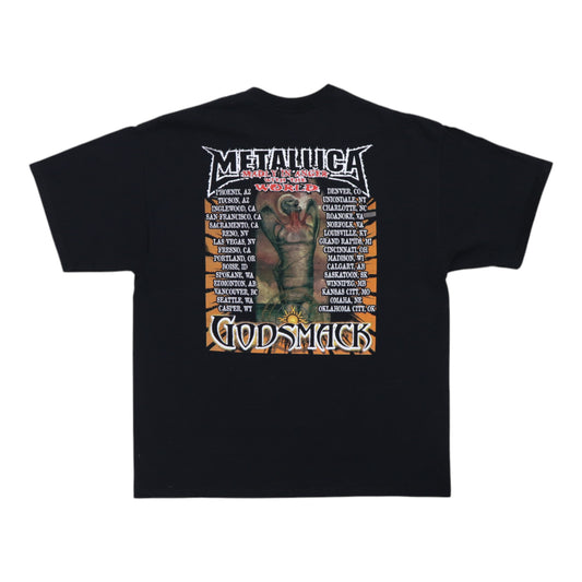 2004 Metallica Madly In Anger With The World Tour Shirt Back