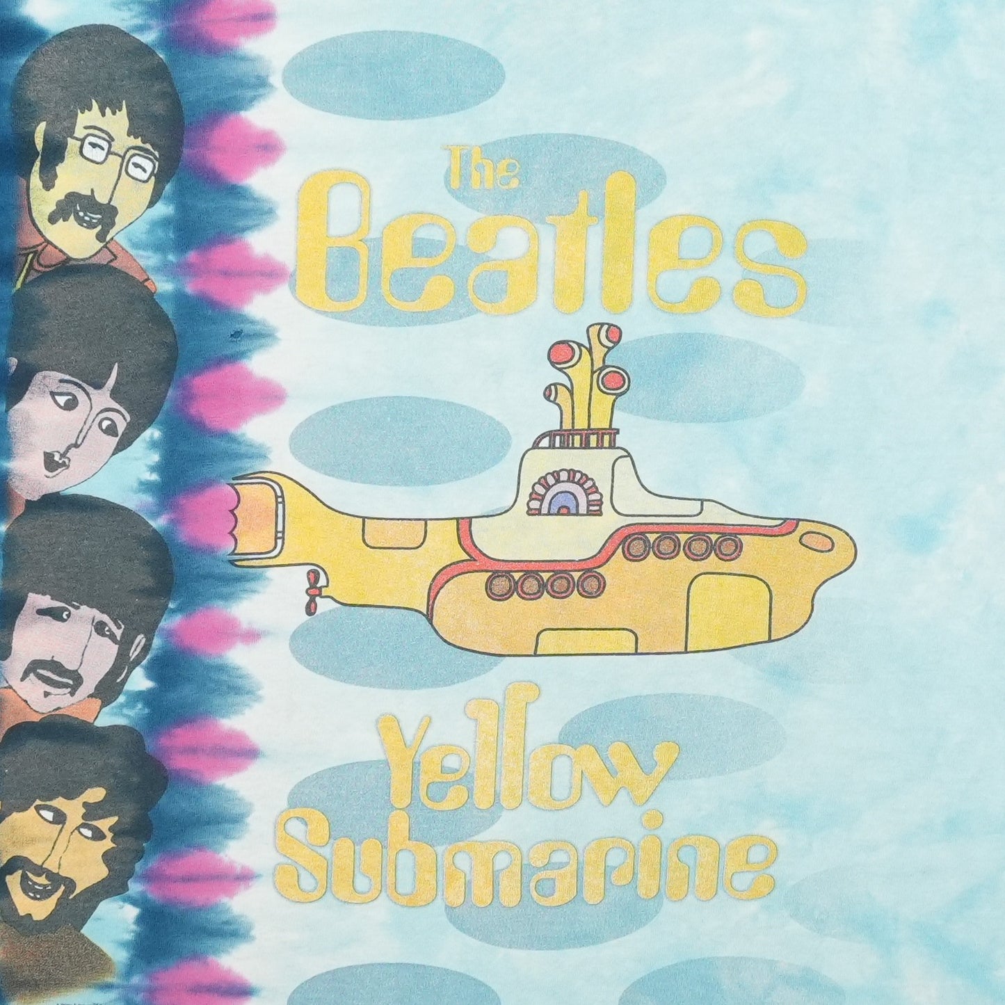2005 The Beatles Yellow Submarine Liquid Blue Tie-Dye Shirt