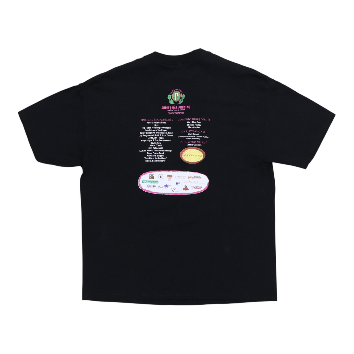 2005 Alice Cooper's Christmas Pudding Concert Shirt