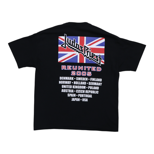 2005 Judas Priest Reunited Tour Shirt Back