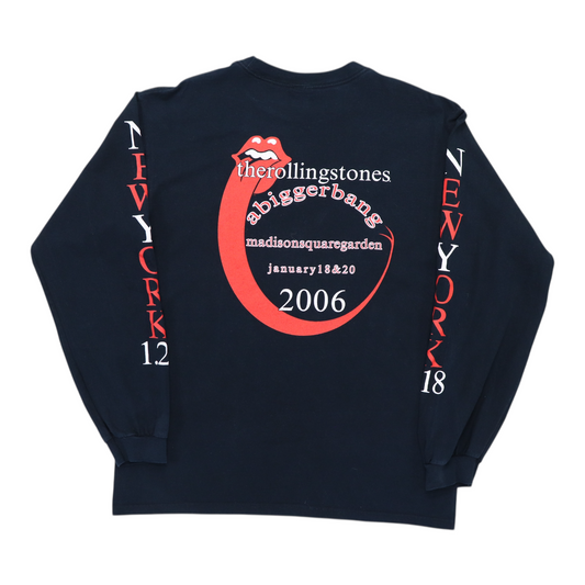 2006 Rolling Stones Bigger Bang Tour Long Sleeve Shirt Back