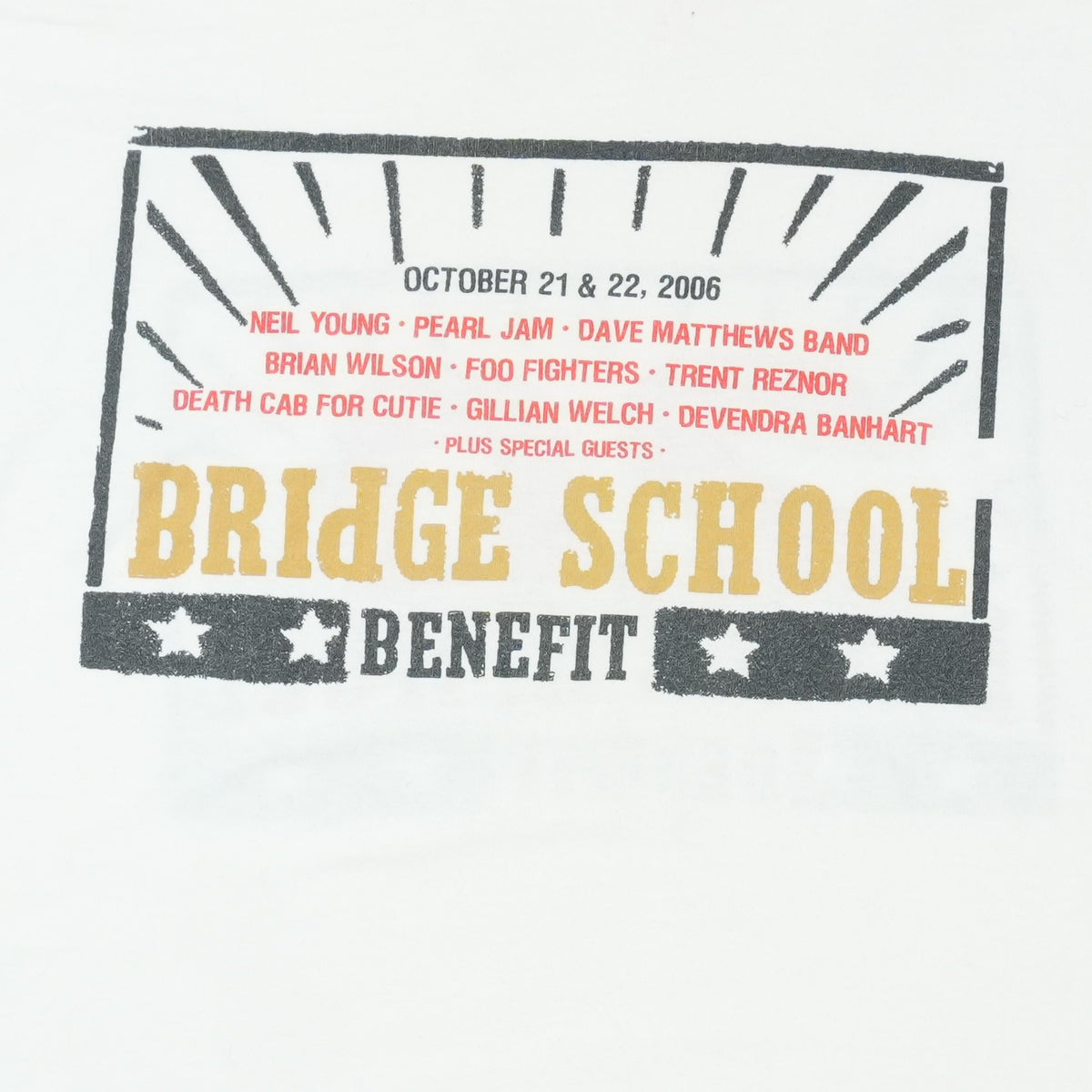 2006 Bridge School Benefit Shirt