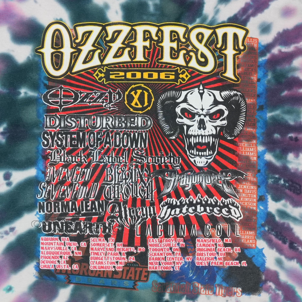 2006 Ozzfest Tie Dye Shirt