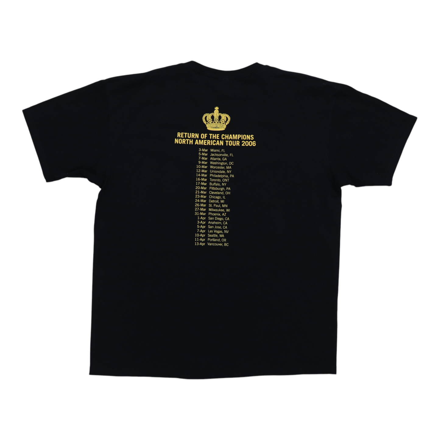 2006 Queen + Paul Rodgers Tour Shirt