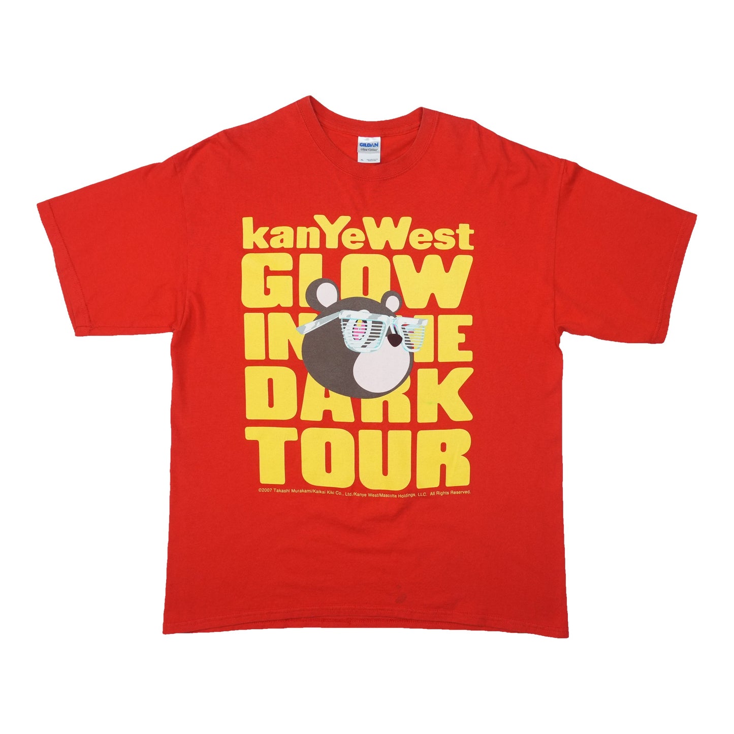 2007 Kanye West Glow In The Dark Tour Shirt