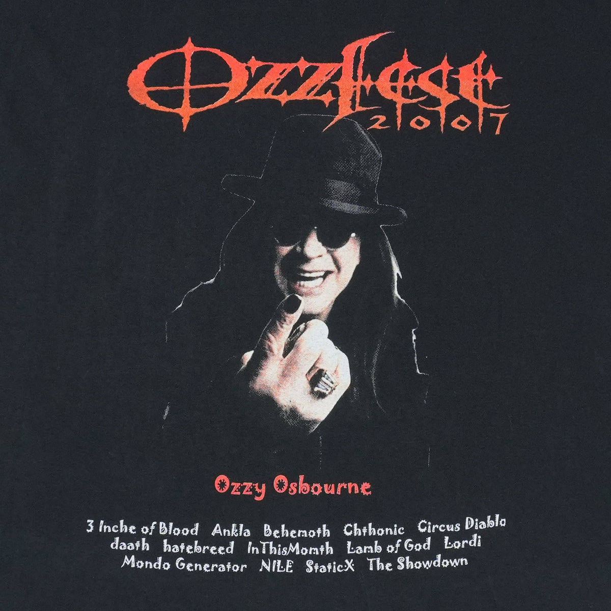 2007 Ozzfest Ozzy Osbourne Shirt