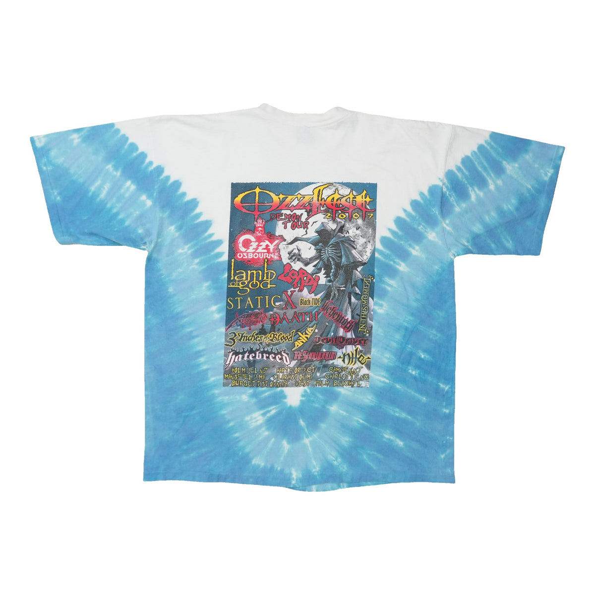 2007 Ozzfest Tie Dye Shirt