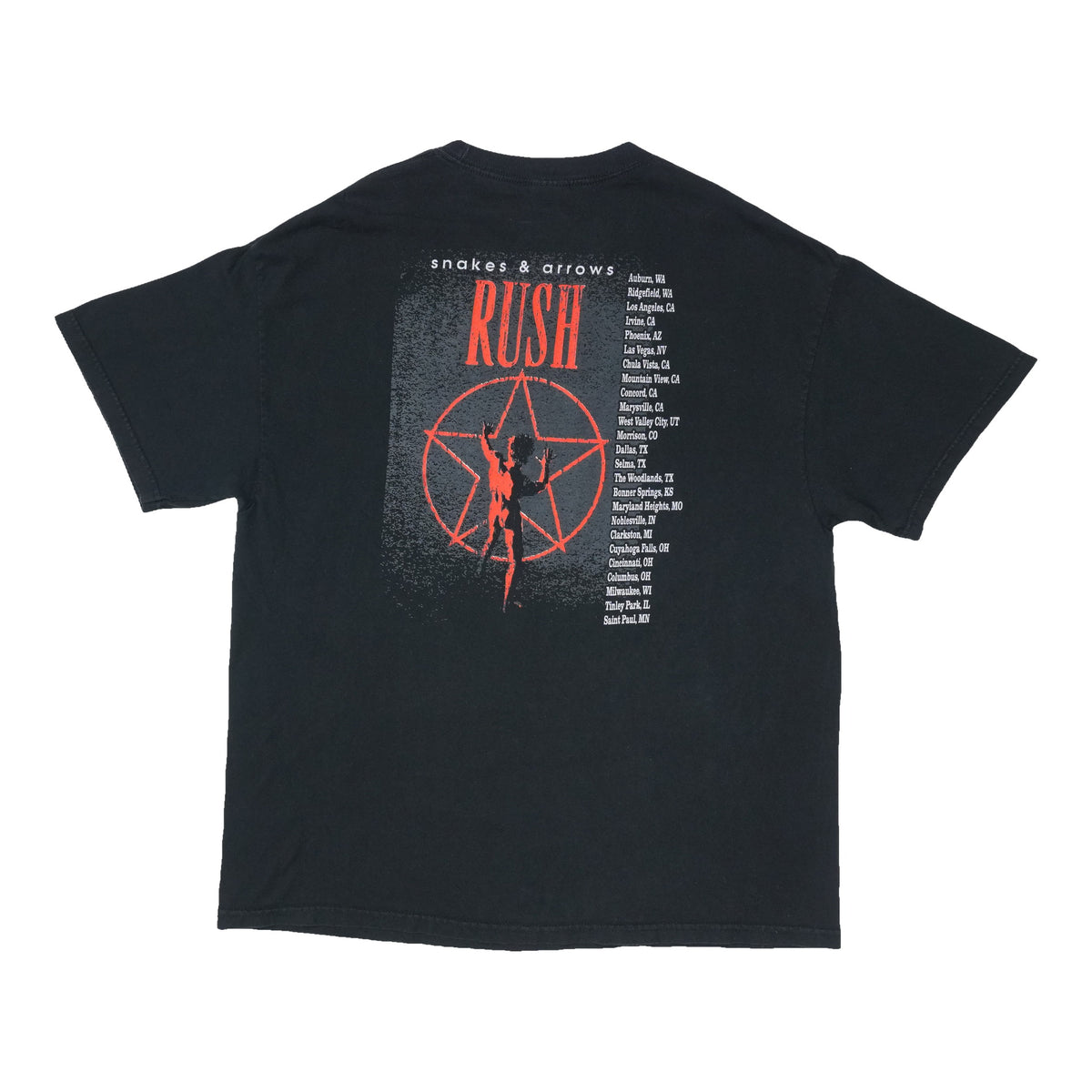 2007 Rush Snakes And Arrows Tour Shirt