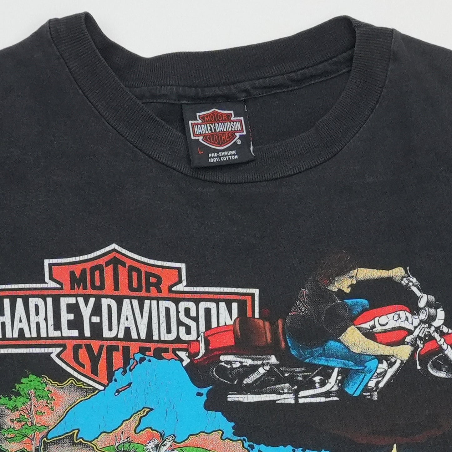 1990s Harley Davidson Great Lakes Shirt