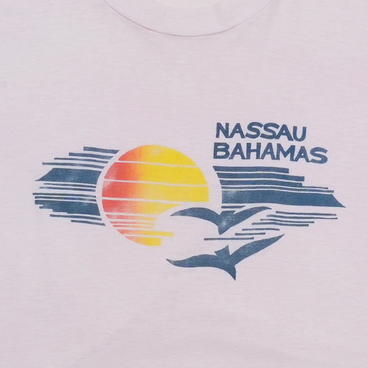 1970s Nassau Bahamas Sunset Shirt Front Graphic