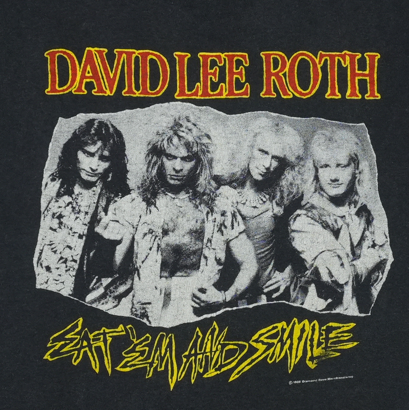 1986 David Lee Roth Eat 'Em and Smile Shirt Detail 2