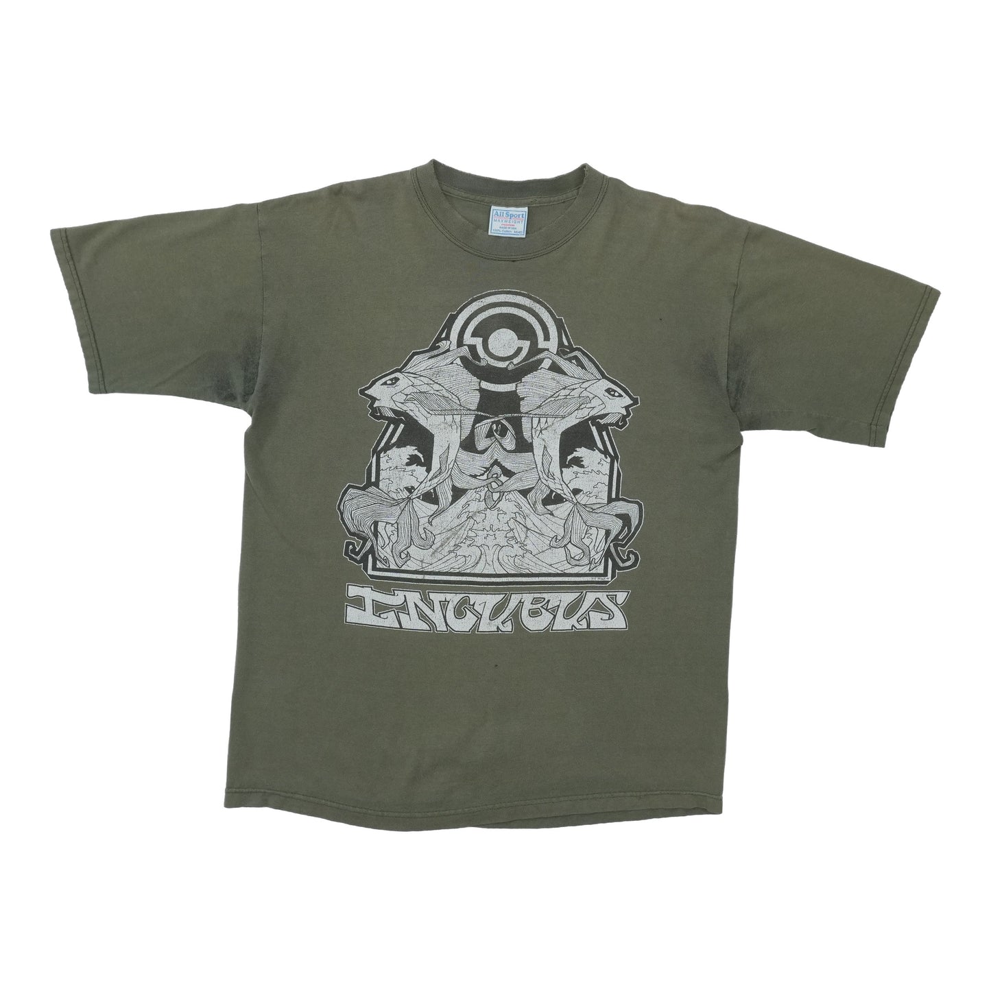 1990s Incubus Spiral Logo Shirt Front