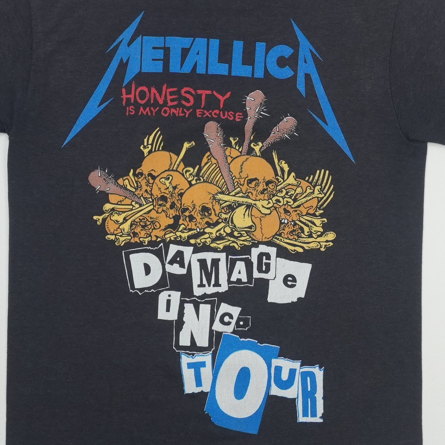 1986 Metallica Damage Inc Tour Shirt Detail 3