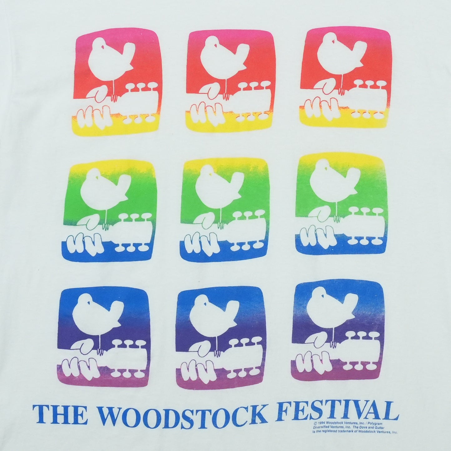 1994 Woodstock Festival Dove & Guitar Shirt Detail 2