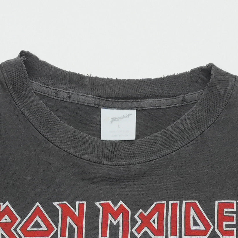 1984 Iron Maiden World Slavery Tour Shirt Tag