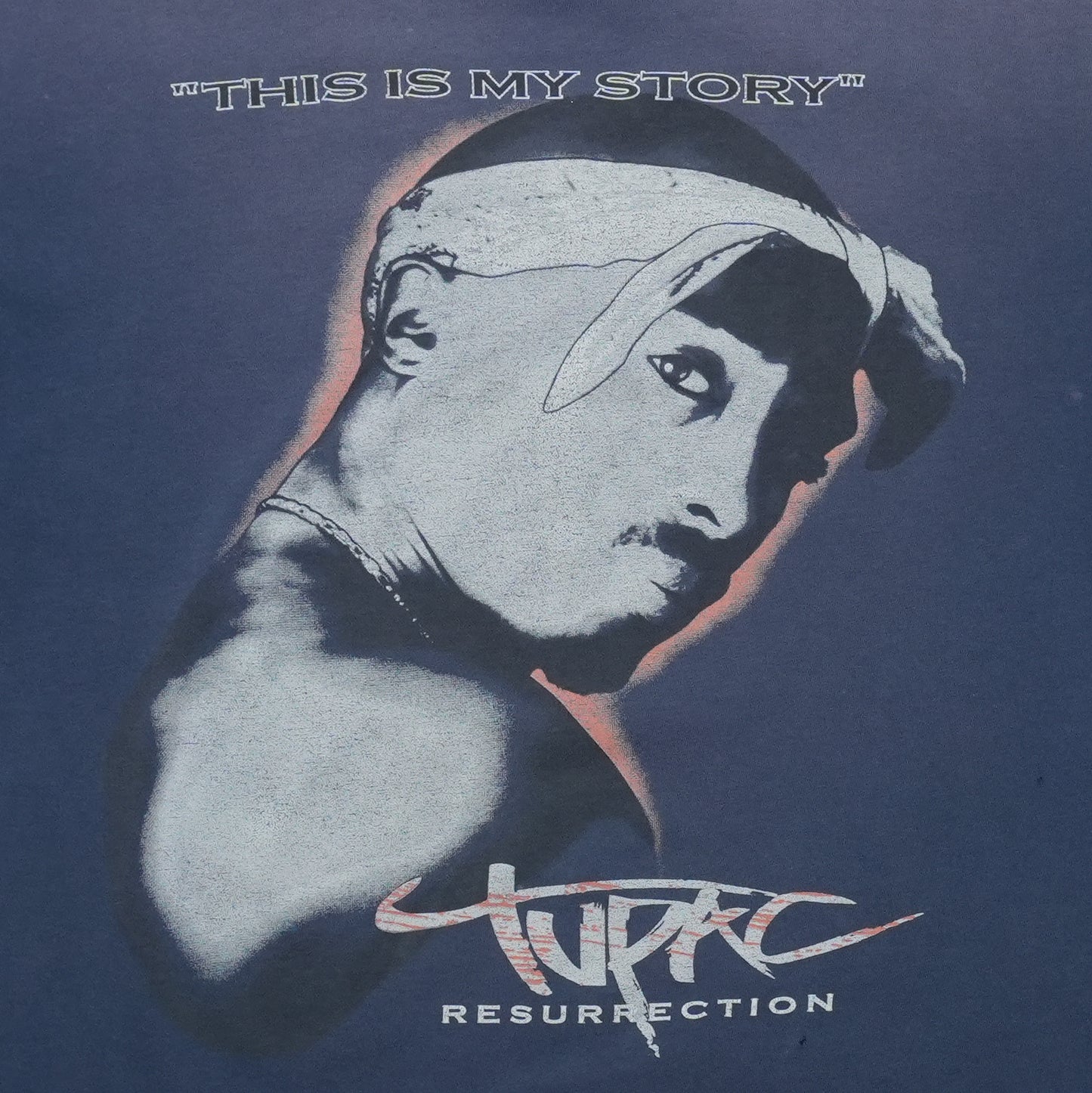 2003 Tupac Resurrection Shirt Back Graphic