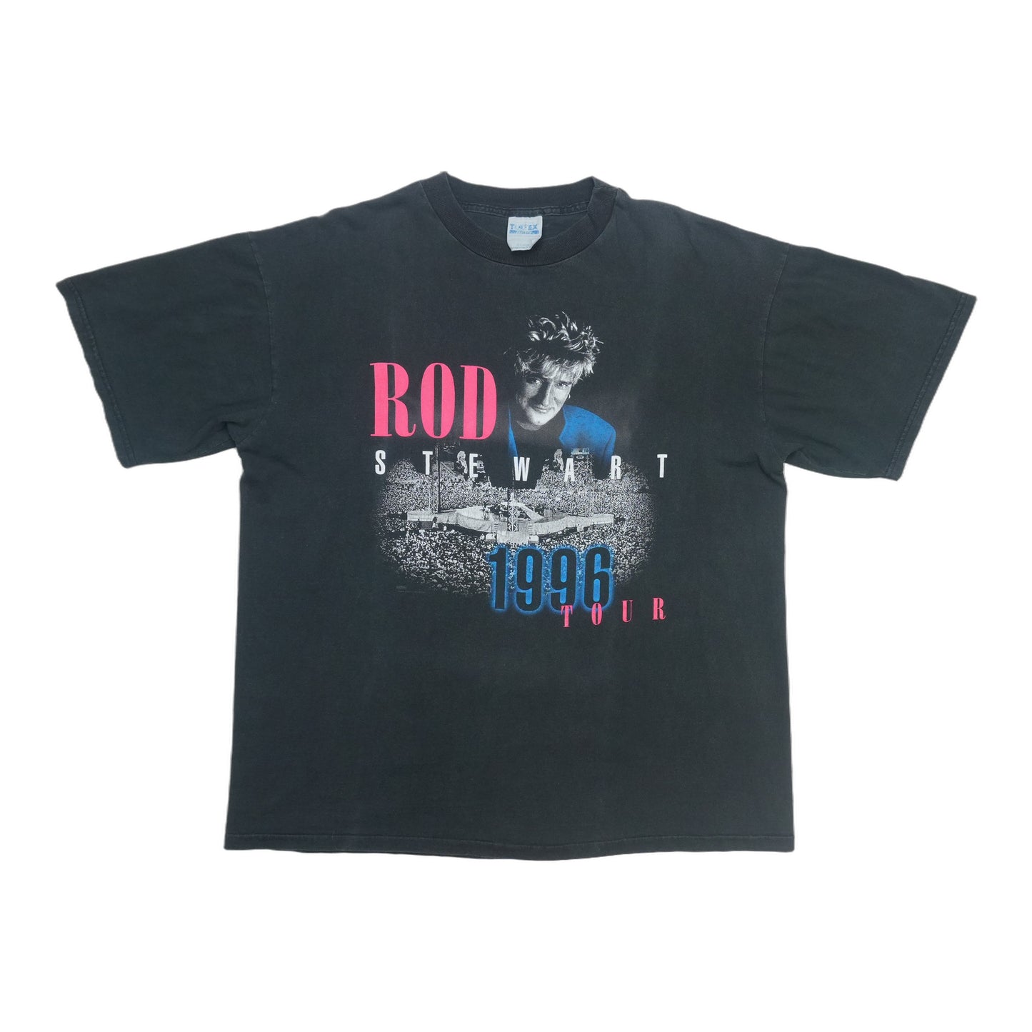 1996 Rod Stewart In The Round Tour Shirt Front