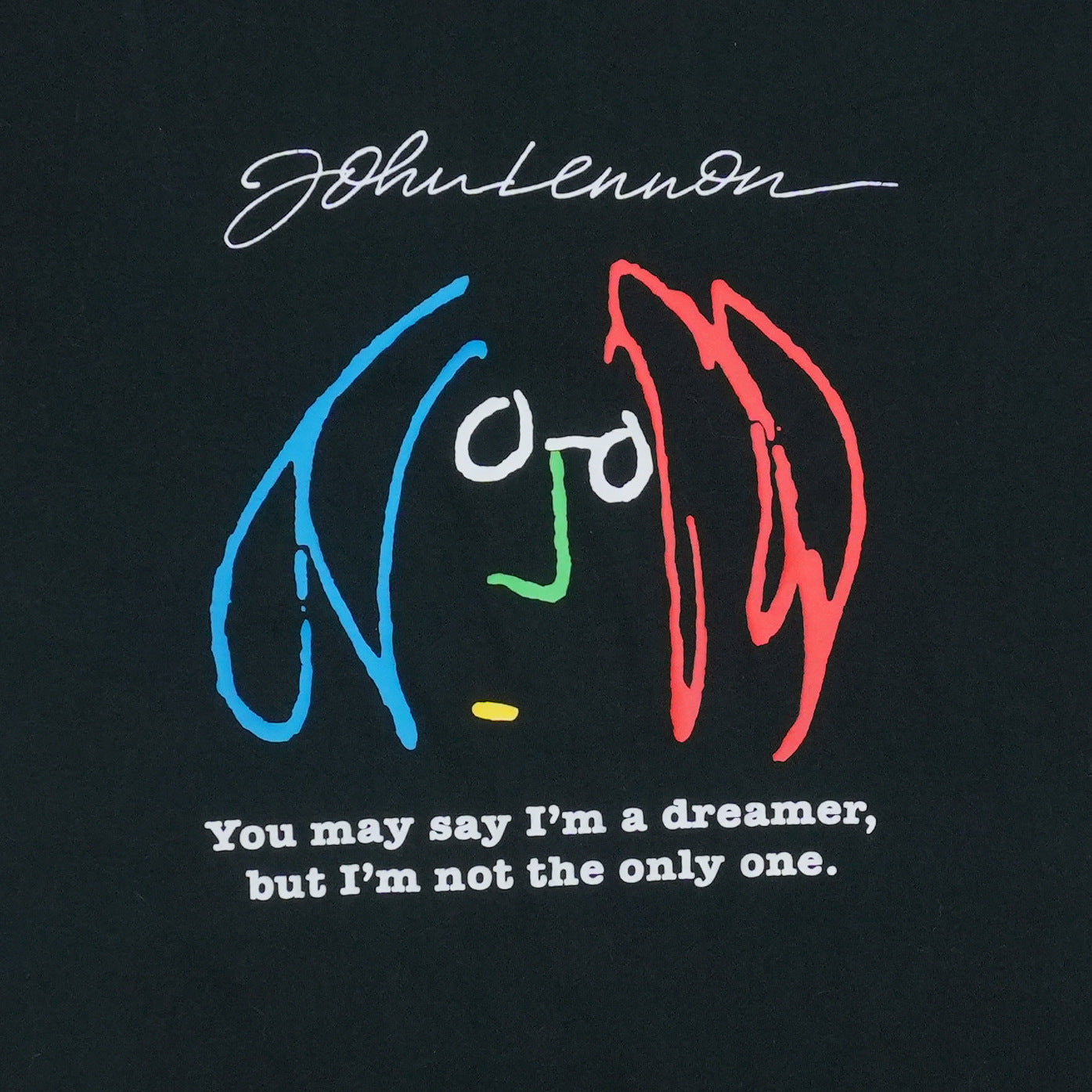 1990s John Lennon Dreamer Shirt Front Graphic