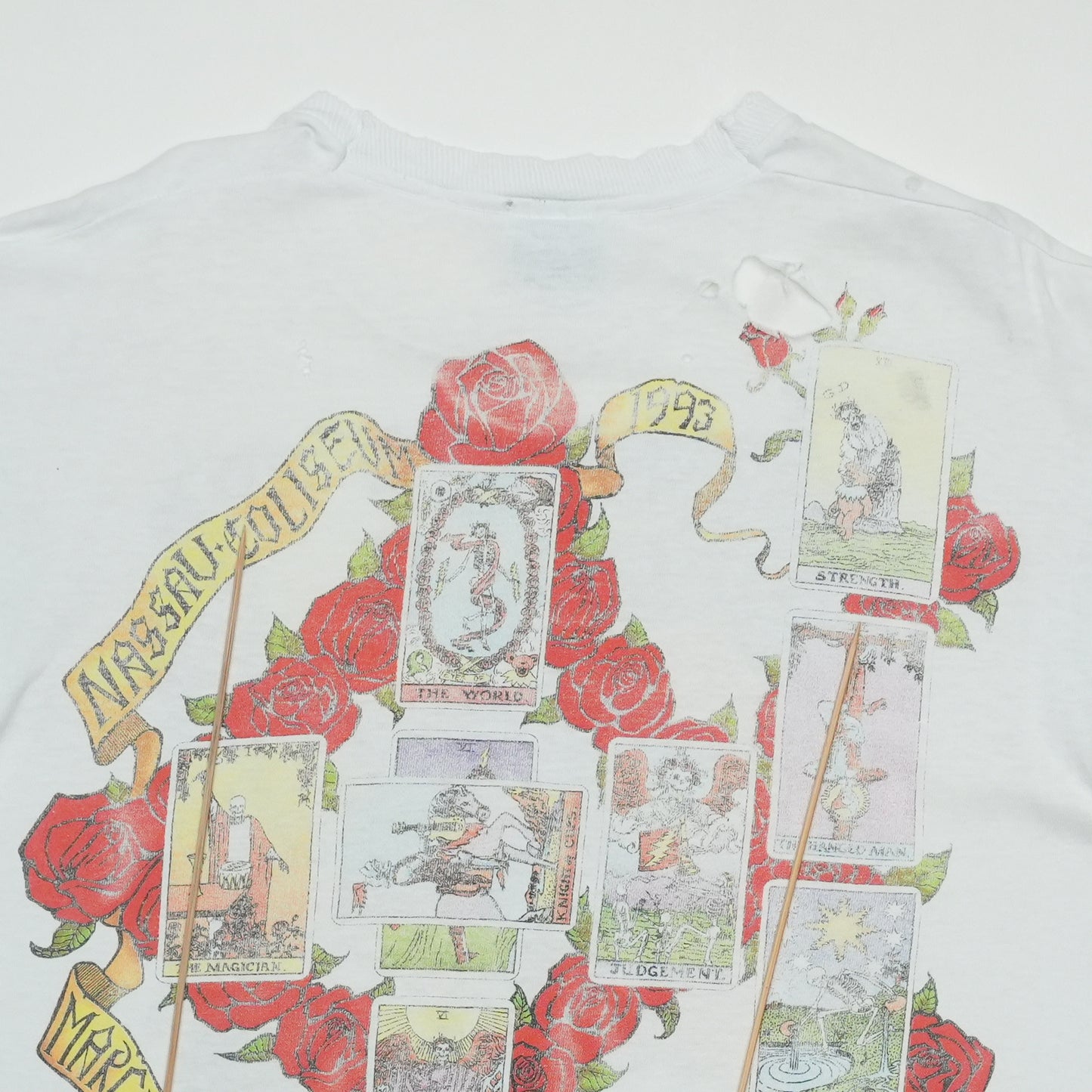 1993 Grateful Dead April Fools Concert Shirt Back Detail 2