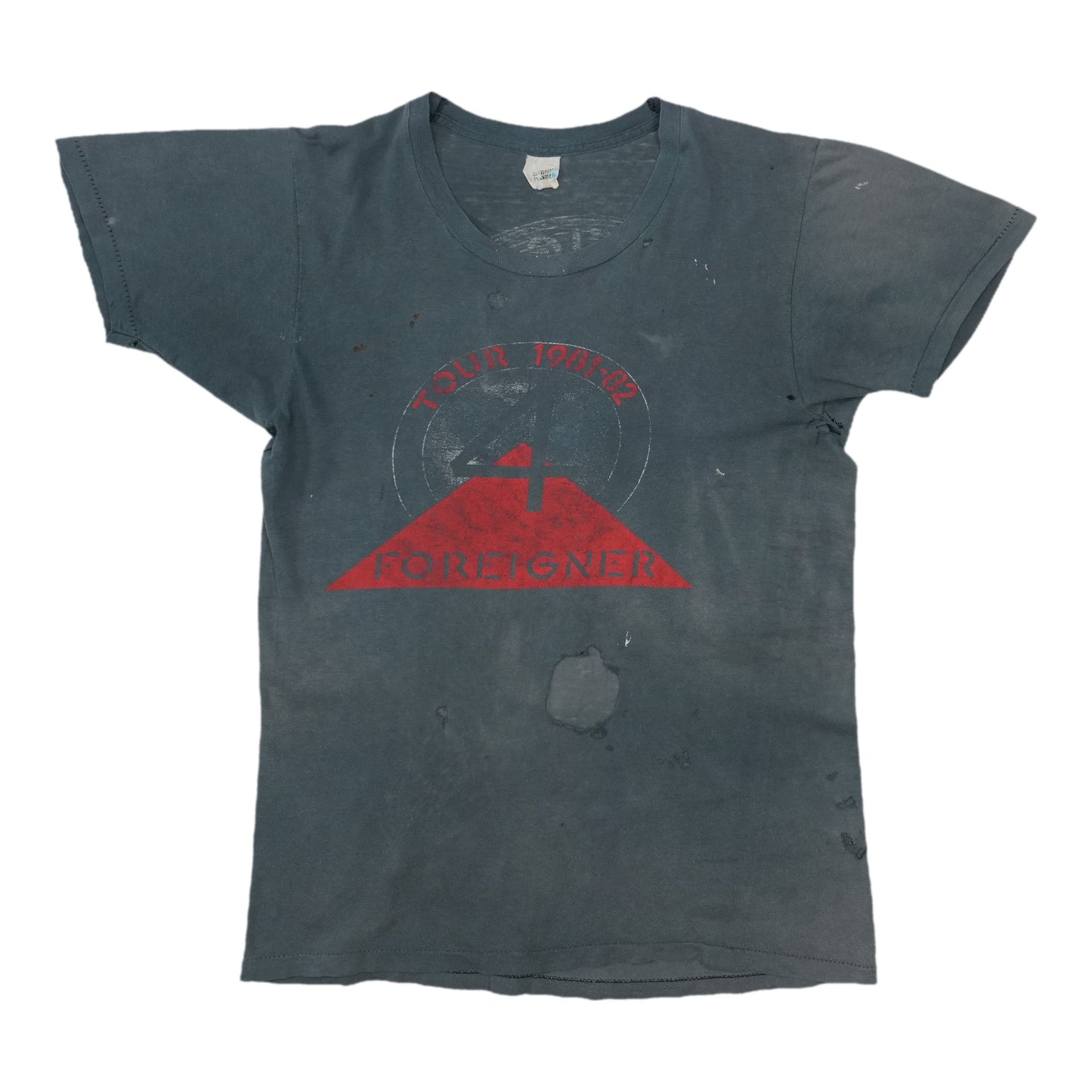 1981 Foreigner 4 Tour Shirt Front