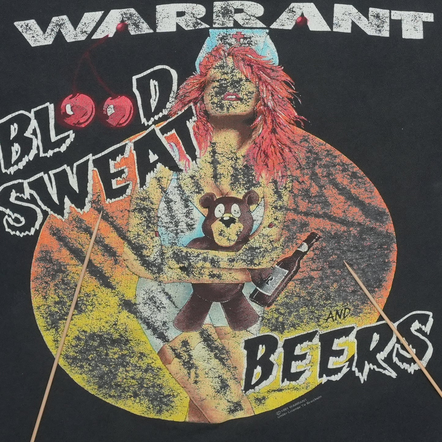 1990 Warrant Cherry Pie Tour Shirt