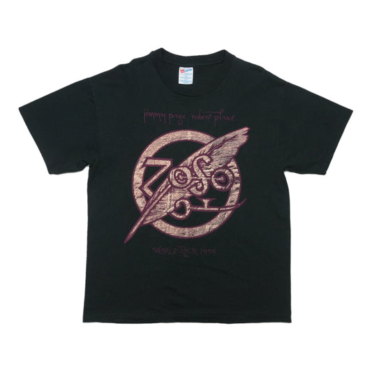 1997 Jimmy Page Robert Plant Tour Shirt Front
