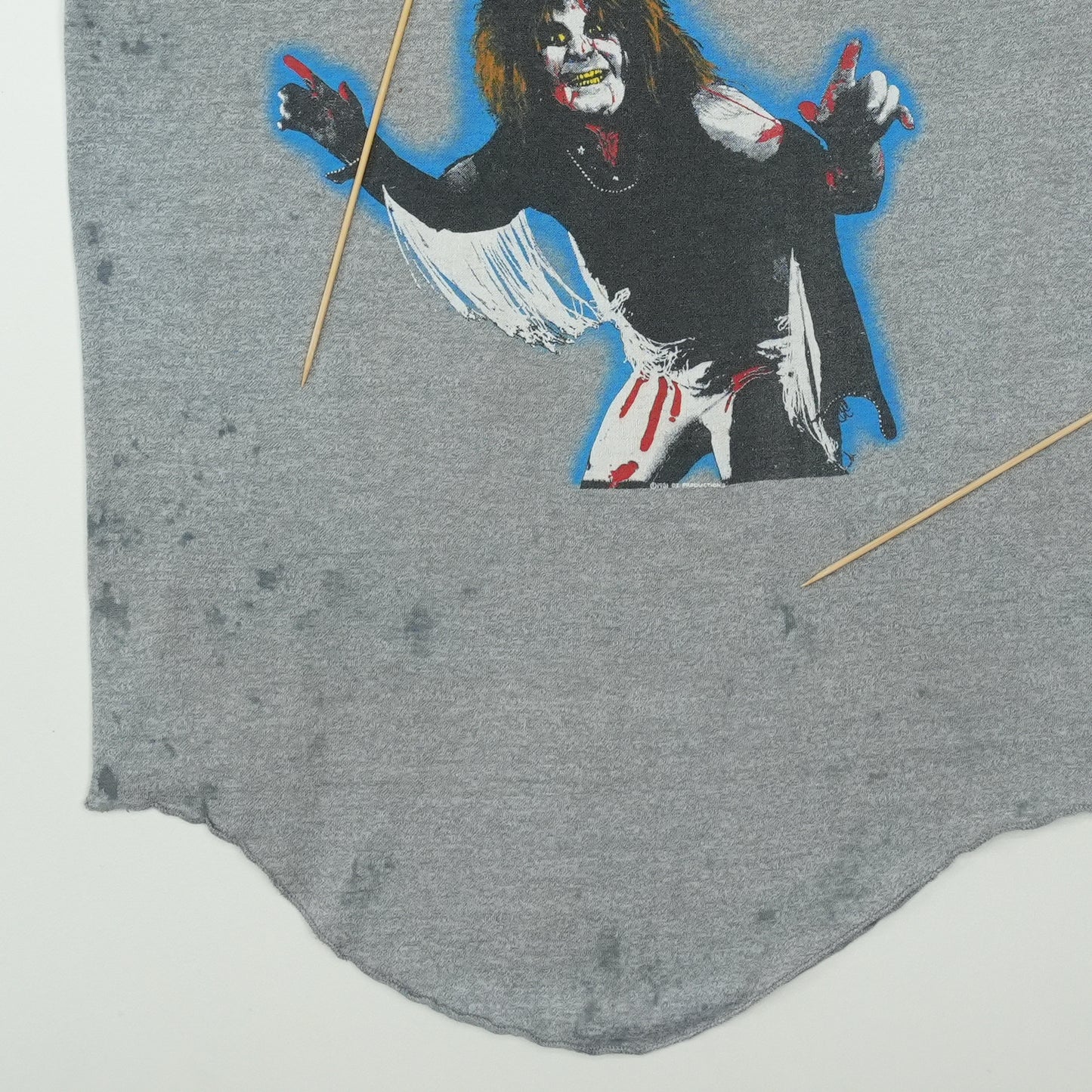 1981 Ozzy Osbourne Diary Of A Madman Raglan Shirt Detail 3