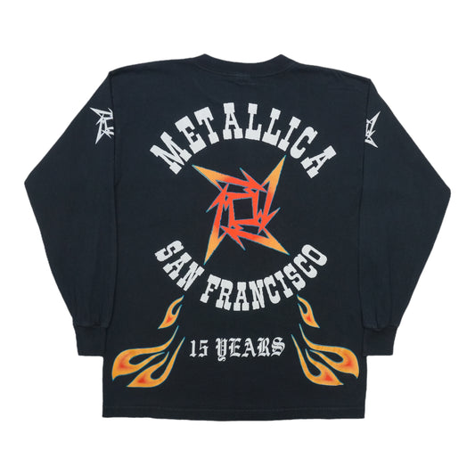 1990s Metallica 15 Years San Francisco Long Sleeve Shirt Back