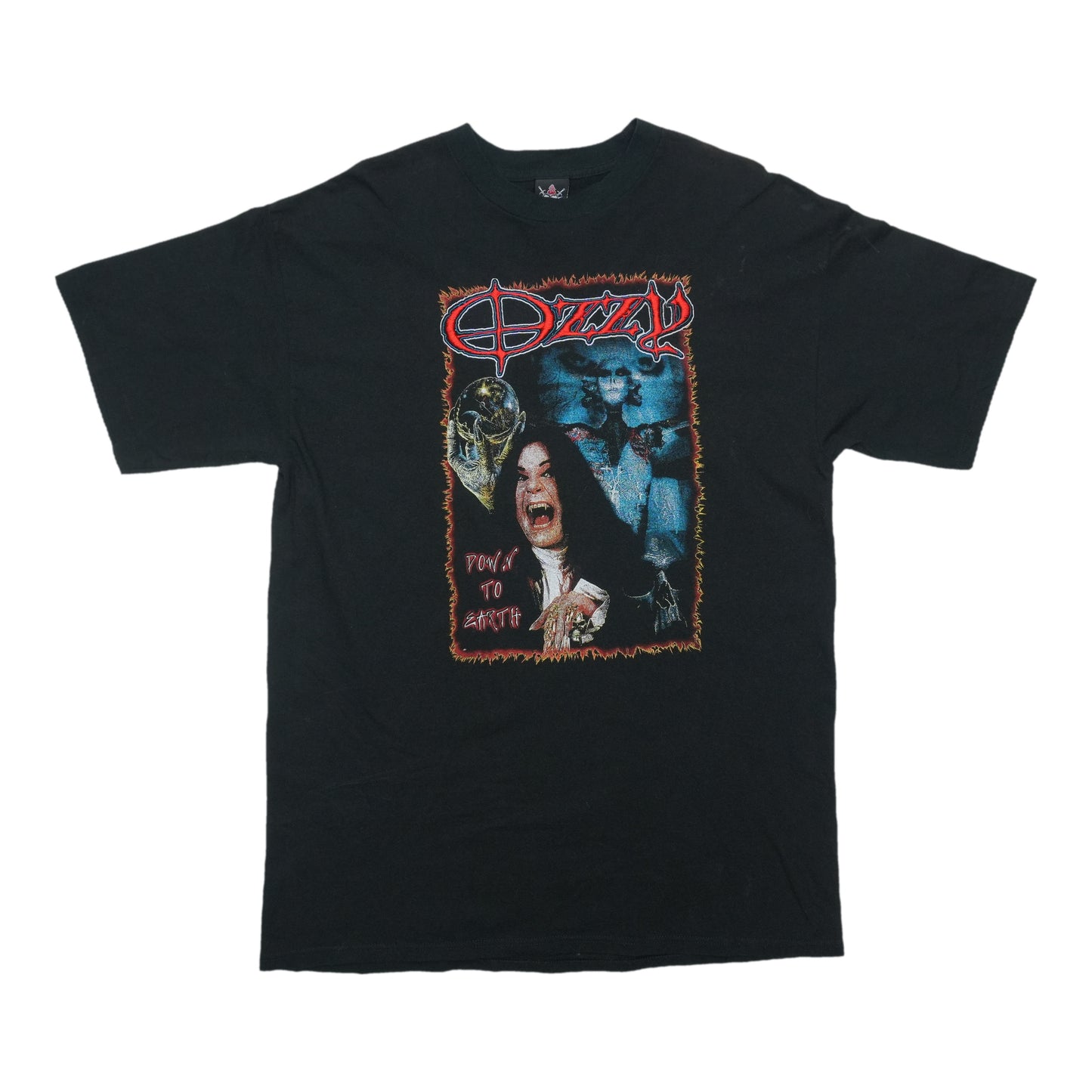 2001 Ozzy Osbourne Down to Earth Tour Shirt Front