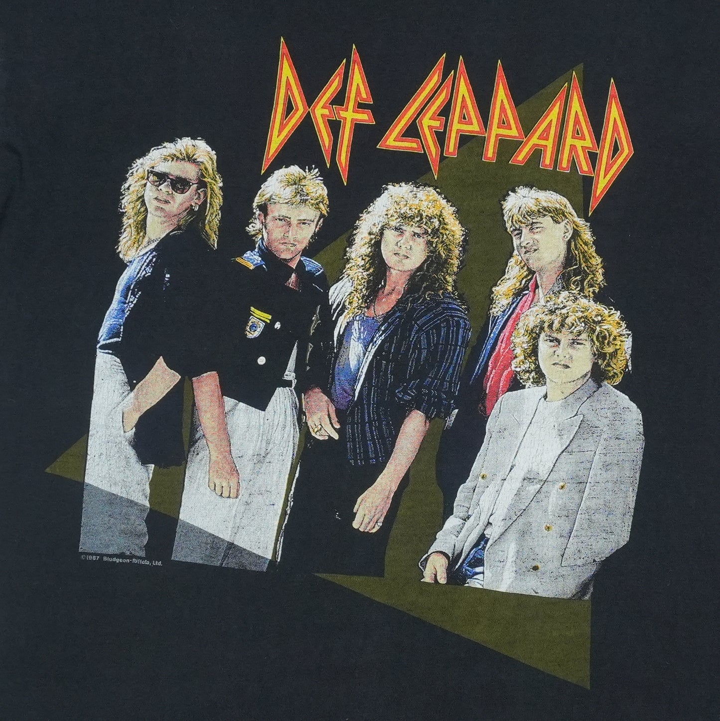 1987 Def Leppard Hysteria Shirt Front Graphic