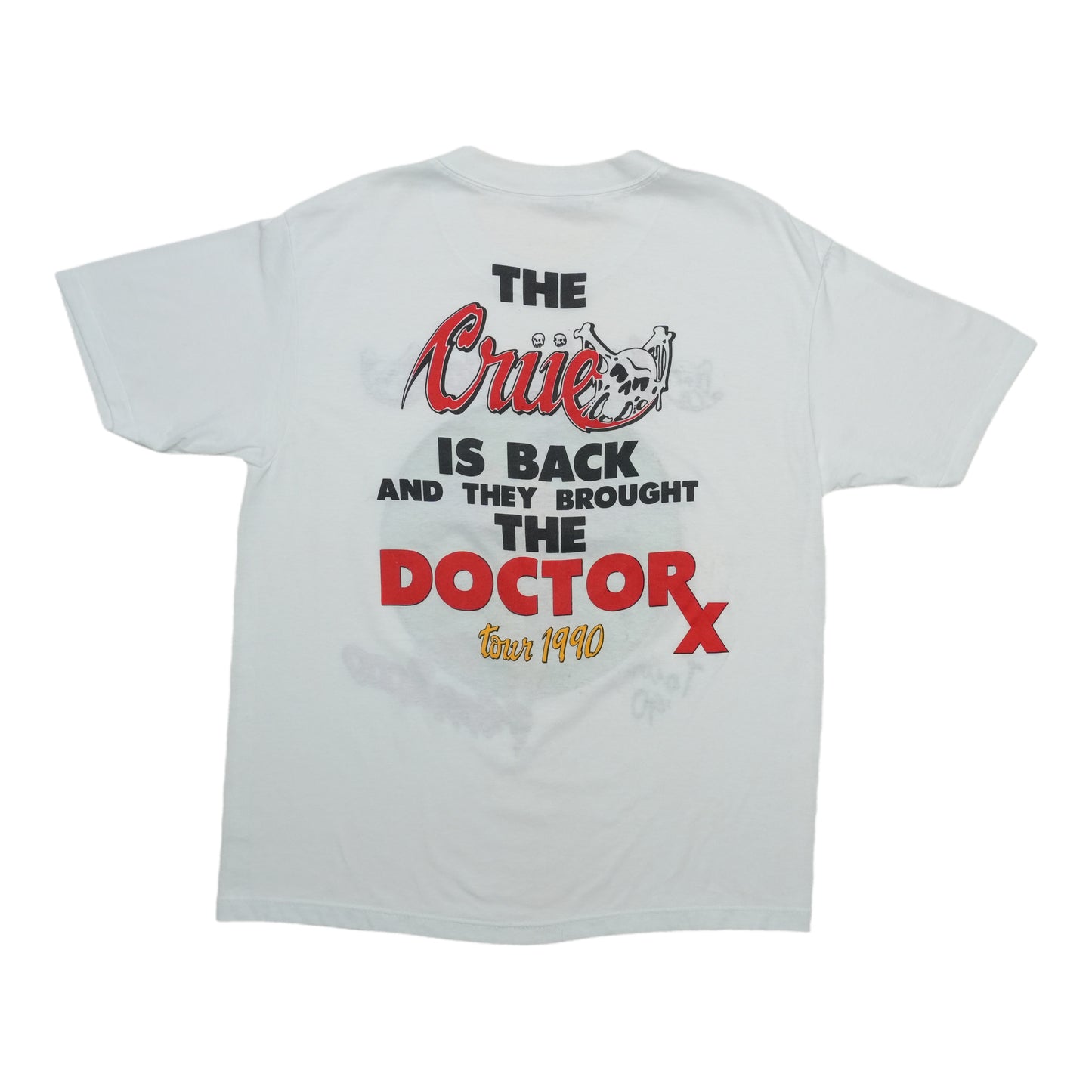 1990 Motley Crue Dr Feelgood Tour Shirt Back
