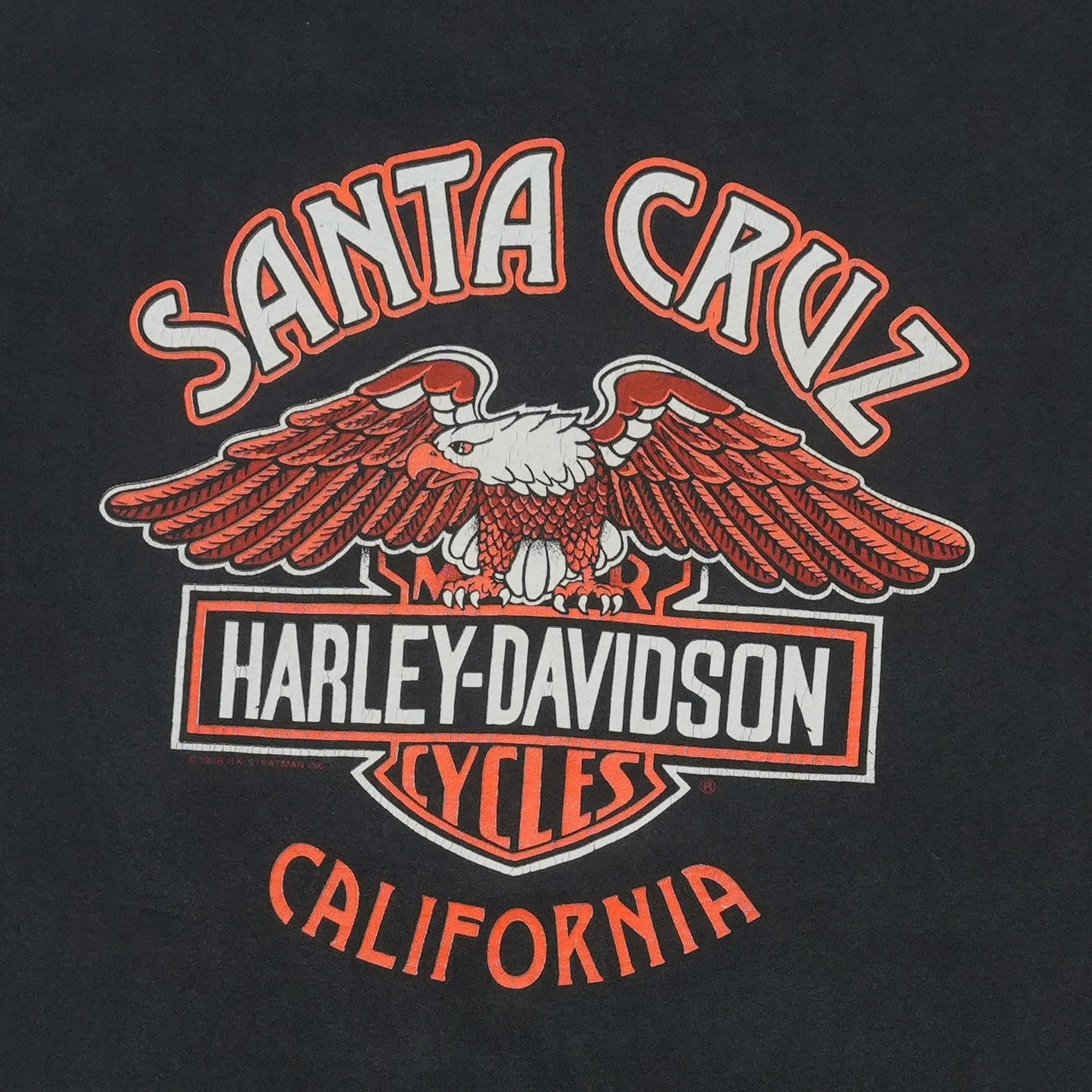 1992 Harley Davidson Live the Legend ShirtBack Graphic