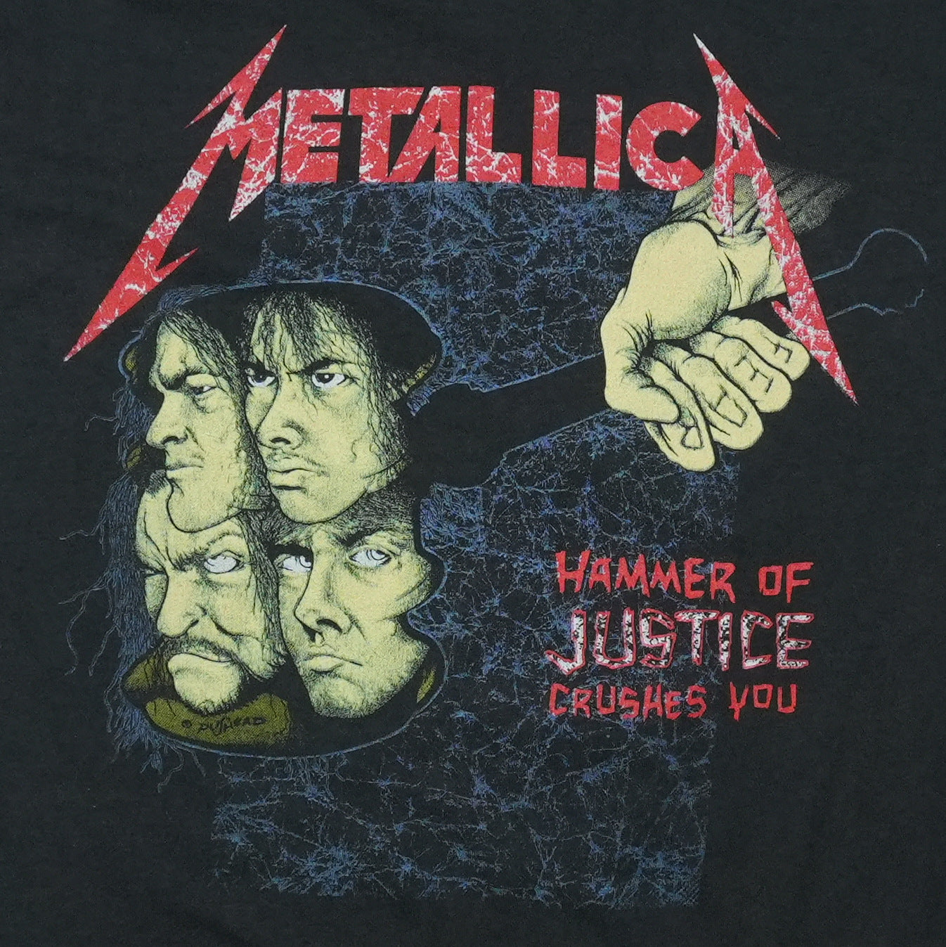 1988 Metallica And Justice For All Shirt Back Graphic