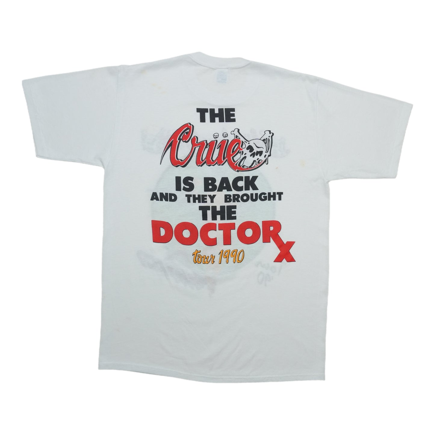 1990 Motley Crue Dr Feelgood Tour Shirt Back